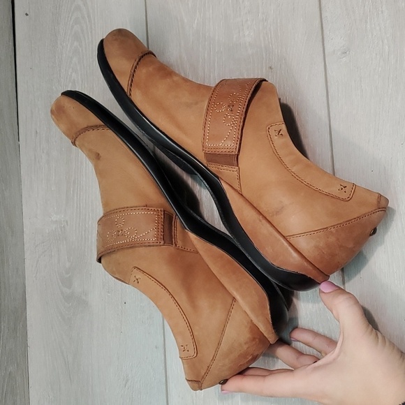 Aetrex Womens Corinne monk strap Leather Mary Jane Ankle Leather shoes sz 11 - Picture 8 of 13